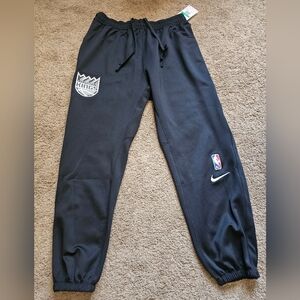 Nike NBA Sacramento Kings Warm Up Black Buttoned Pants City Edition Mens Size XL